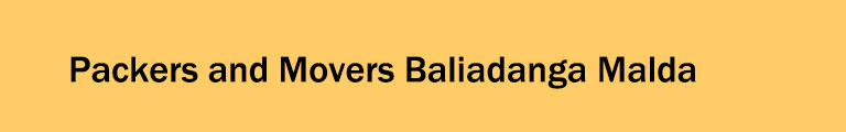 Packers and Movers Baliadanga Malda Packers and Movers Baliadanga Malda